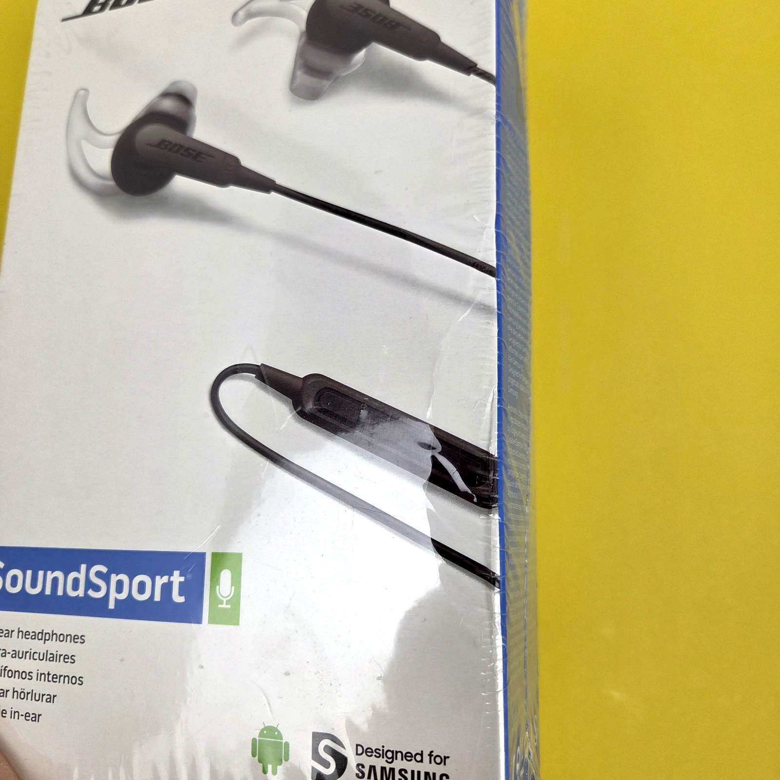 Bose SoundSport In-ear Wired Headphones 741776-0070 – Charcoal Black