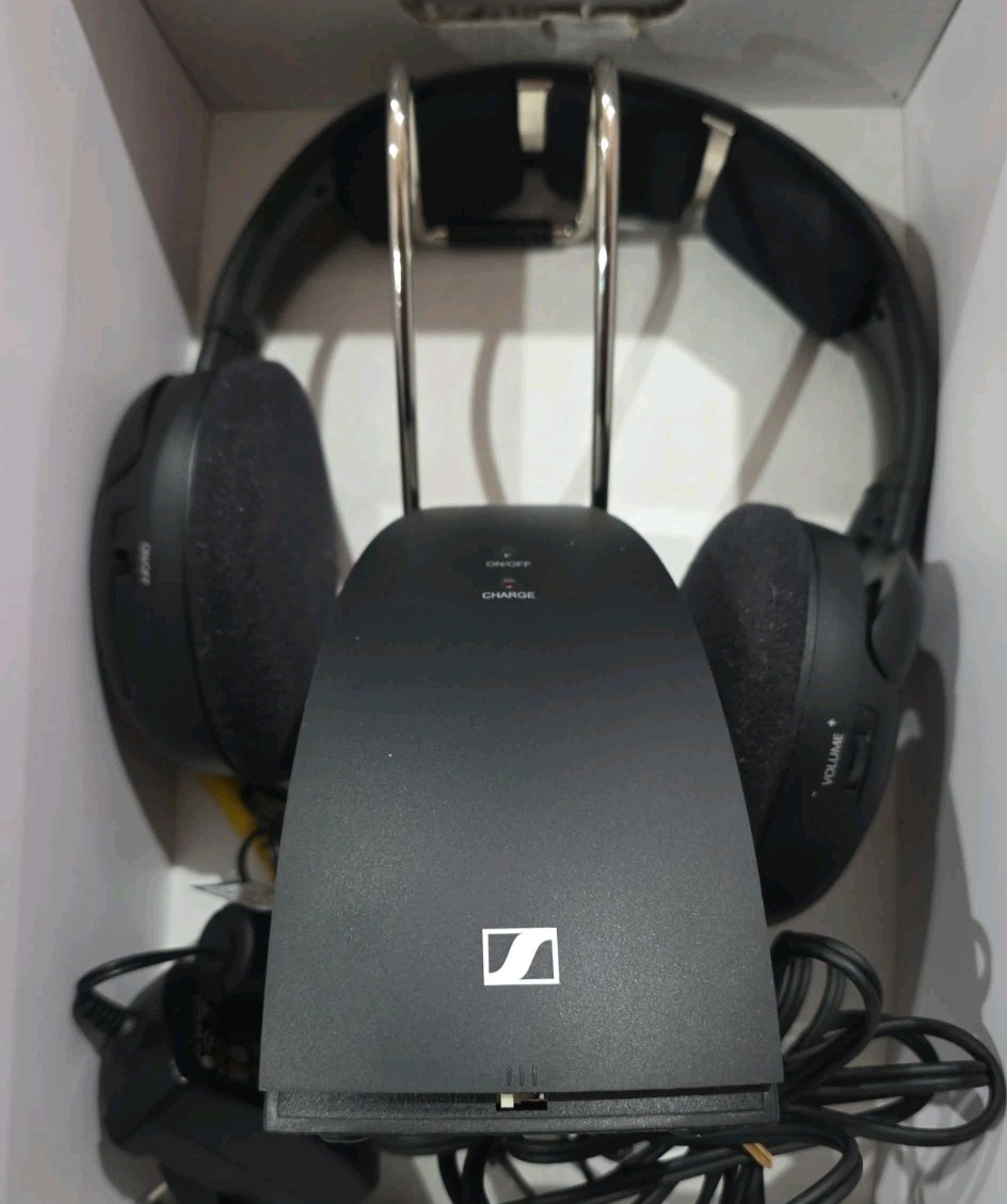 Sennheiser RS 120-W On-Ear Wireless TV Headphones Black