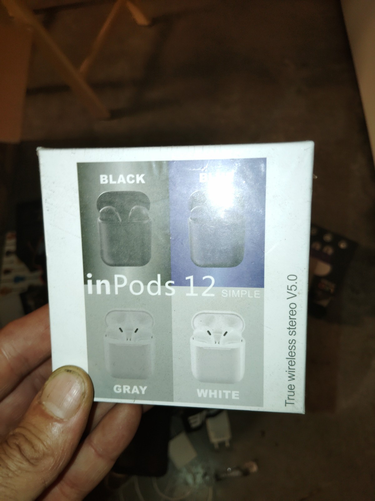 InPods 12 True Wireless Stereo V5.0 Earbuds Headphones Blue Android ios