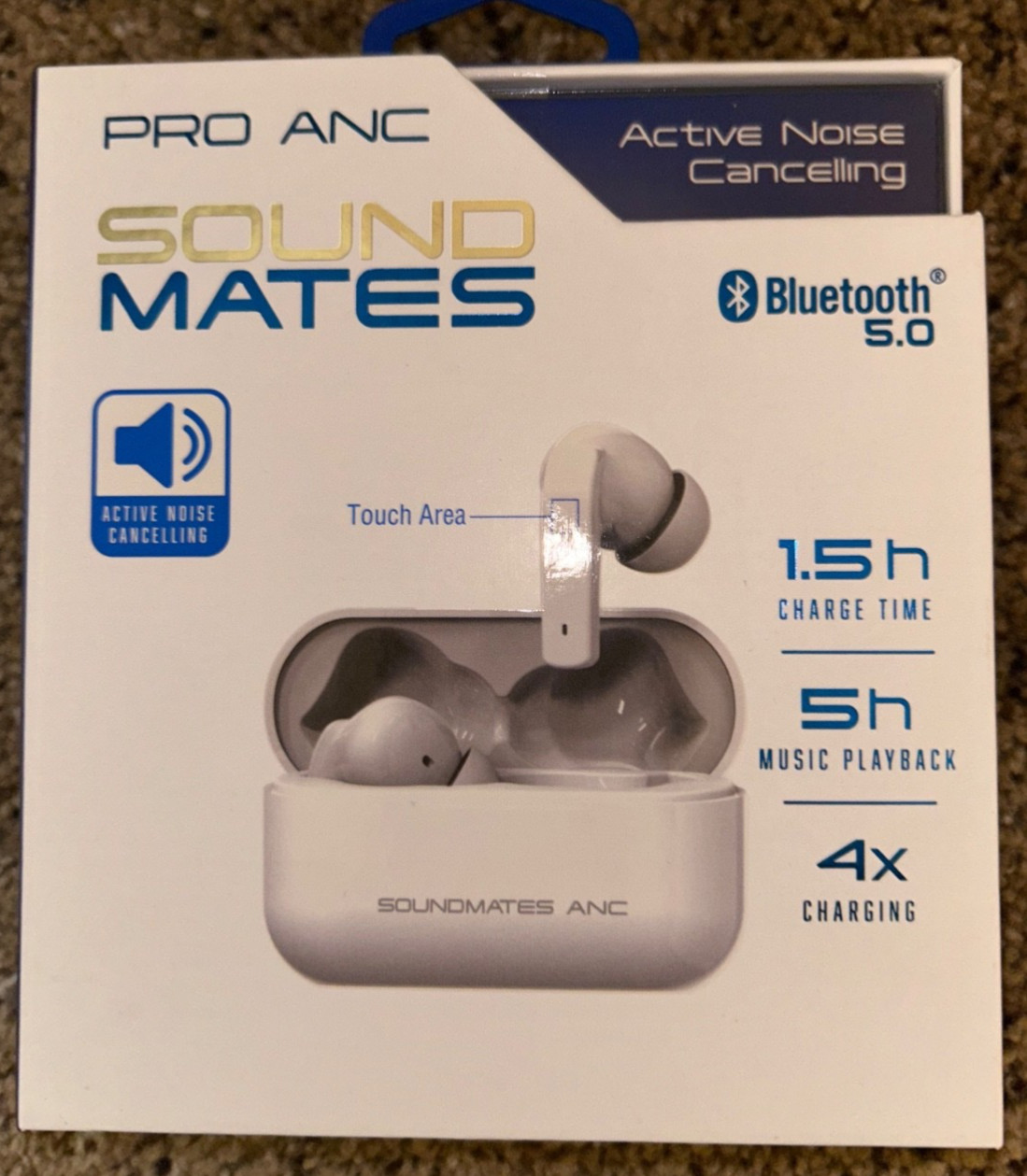 Eight (8) Brand New in Box Tzumi Soundmates PRO ANC Earbuds