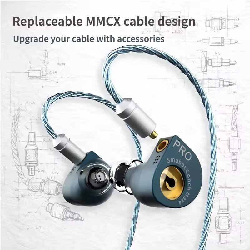 Smabat X10/ X10 PRO 10mm Planar Driver IEMs In Ear Monitor Hifi Earphone Ear