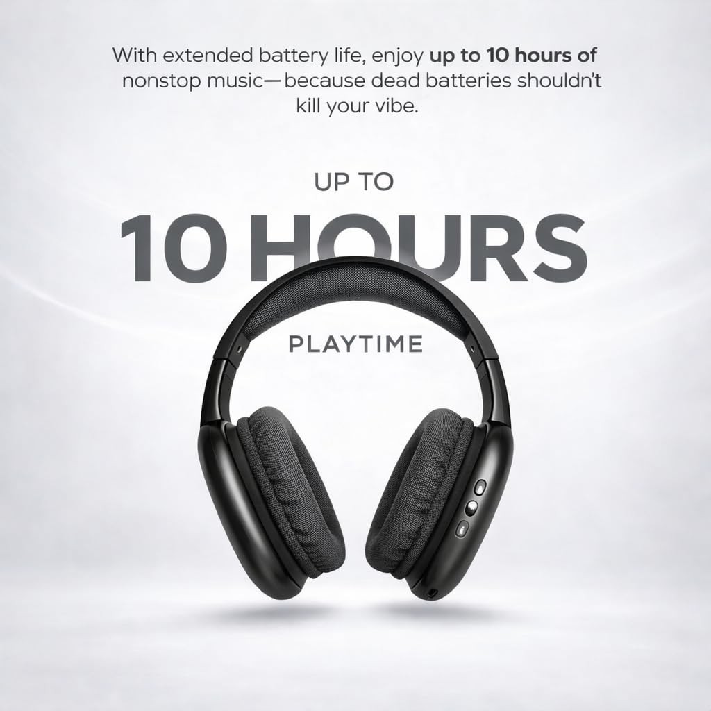 iJoy Ultra Wireless Headphones with Microphone- Rechargeable Assorted Colors