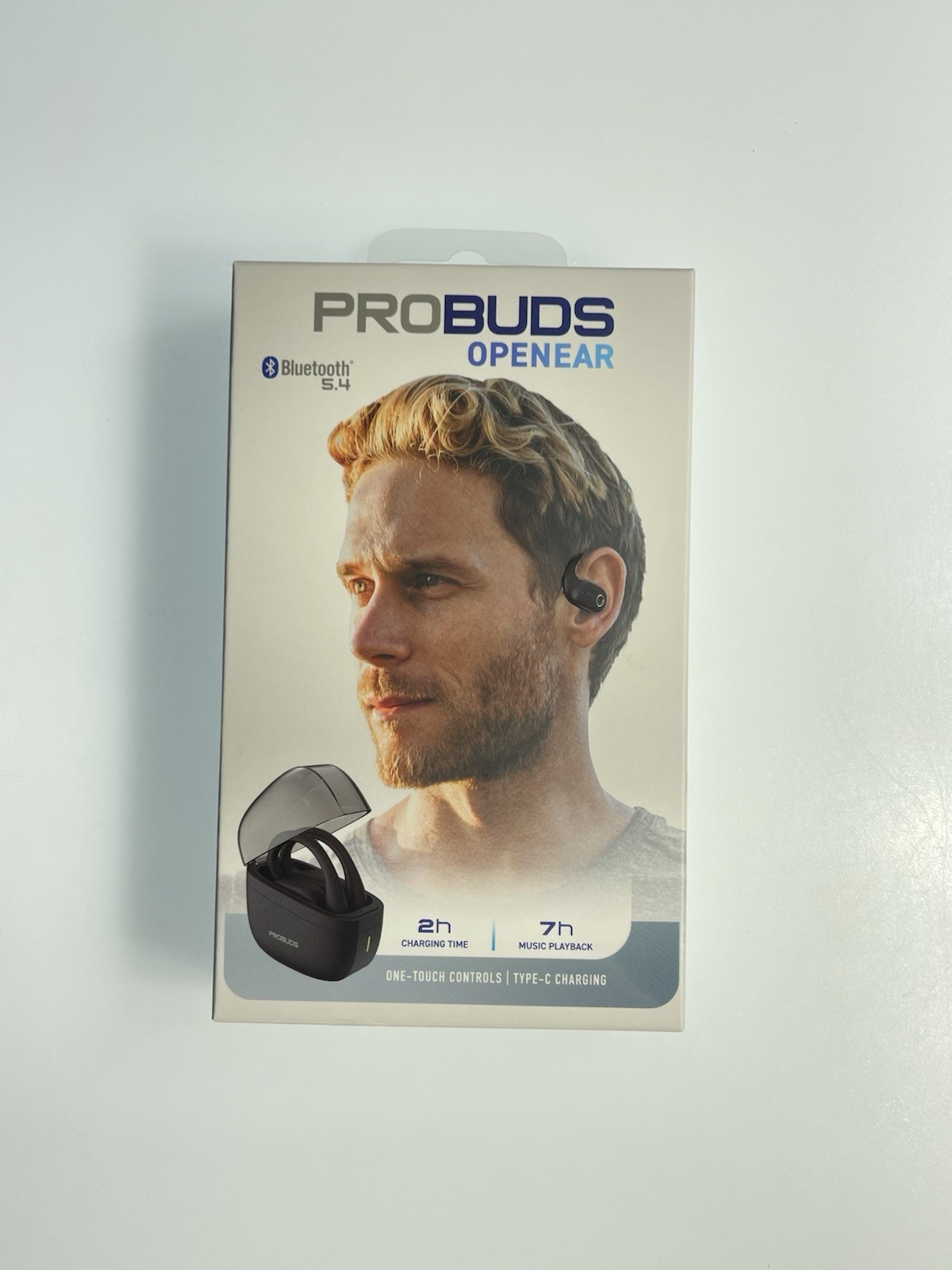PROBUDS Open Ear Earbuds One Touch Controls 7hr Music Playback Black