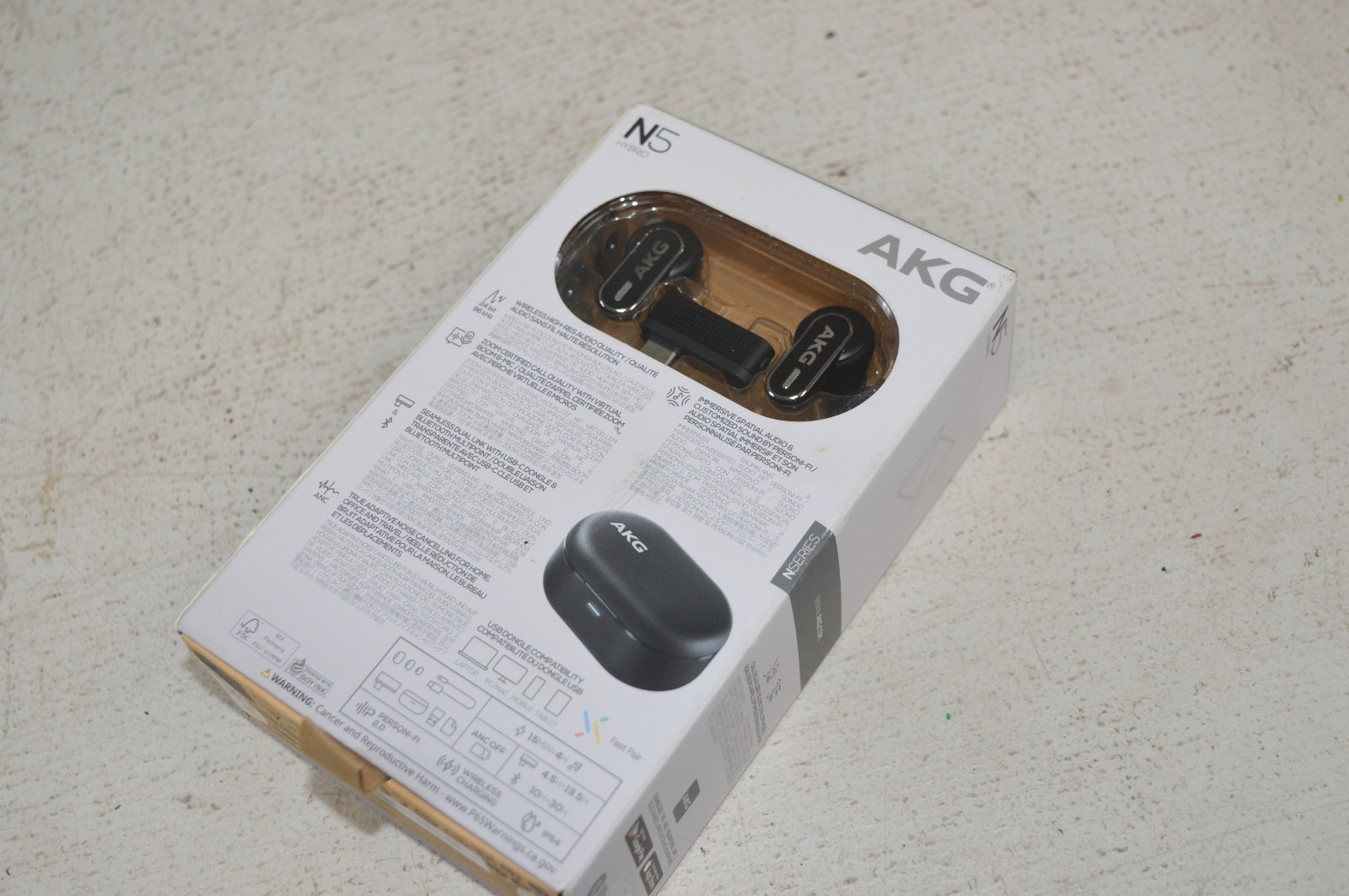 AKG N5 Hybrid Earbuds Noise Cancelling Headphones