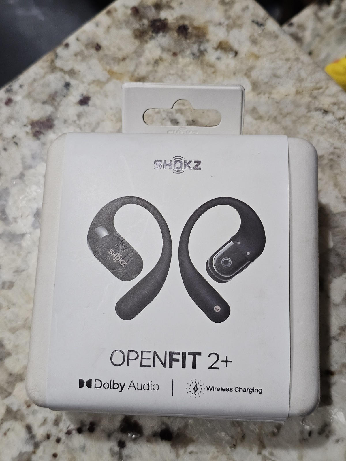 NEW – SHOKZ OPENFIT 2+ OPEN-EAR TRUE WIRELESS BLUETOOTH EARBUDS – BLACK