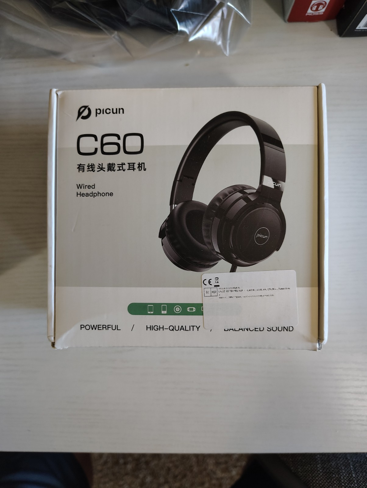 Picun C60 Wired Headphones In Great Condition