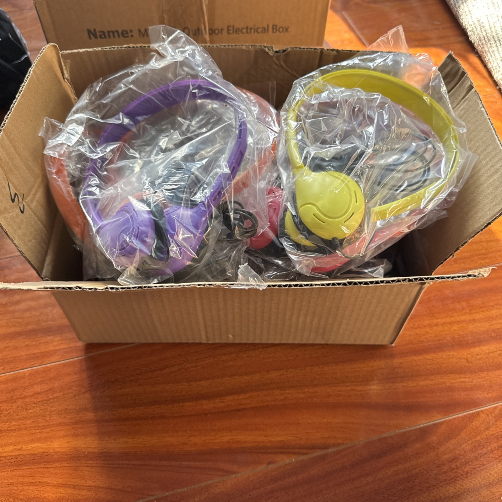 20 Pack Multicolor Over The Ear Wired Headphones