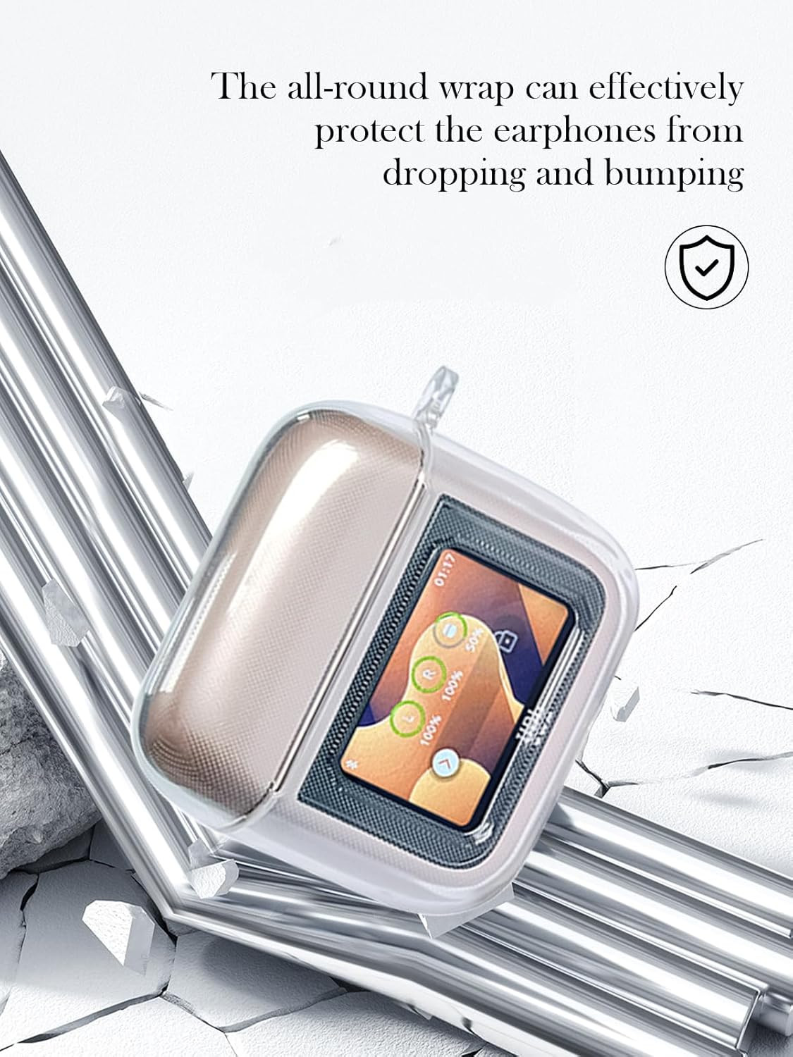 Case for JBL Tour PRO 3 Earbuds,Soft Protective,Shockproof, High Transparency T