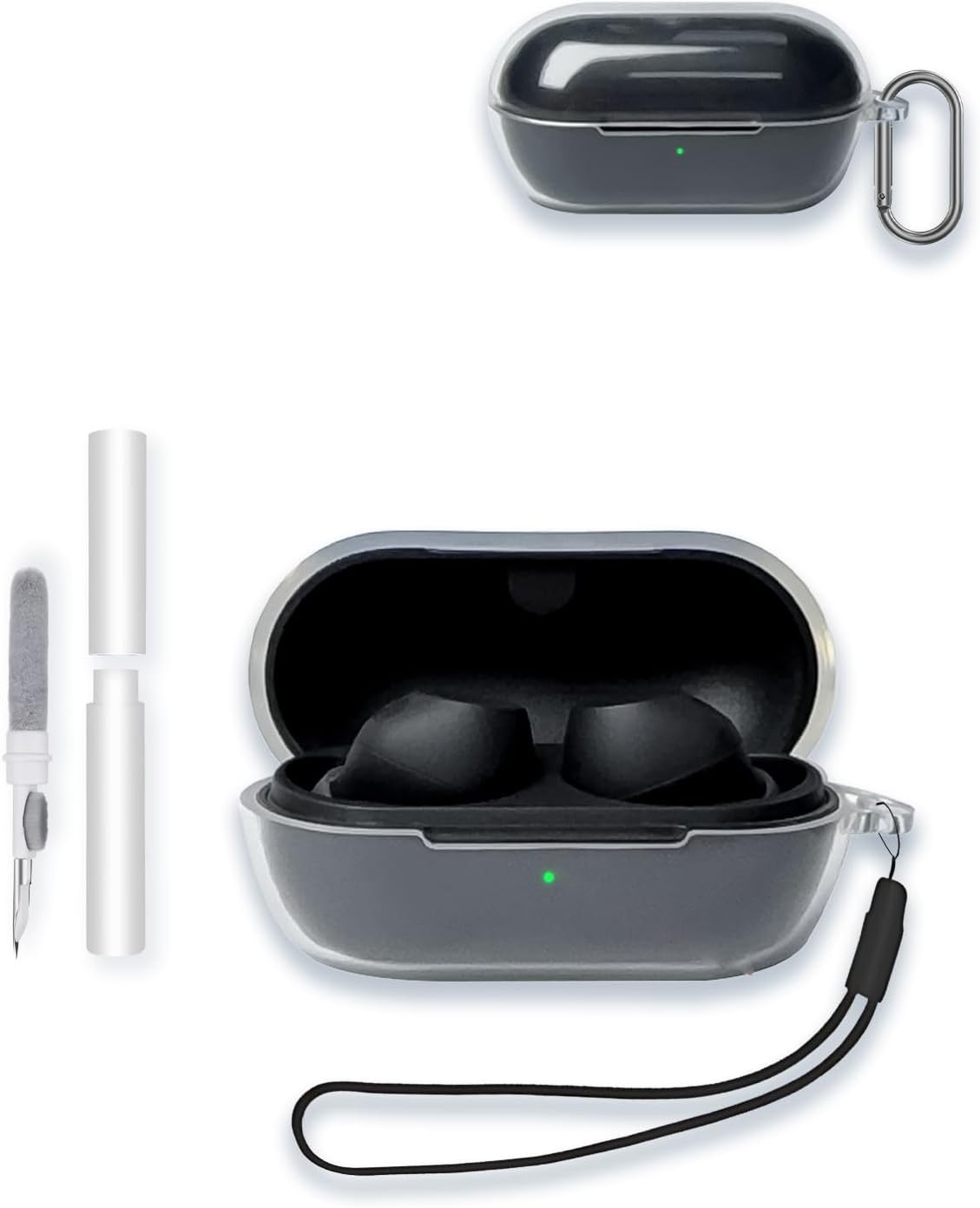 Case Cover for Sony WF-C710N Truly Wireless Noise-Canceling Earbuds, Clear Soft