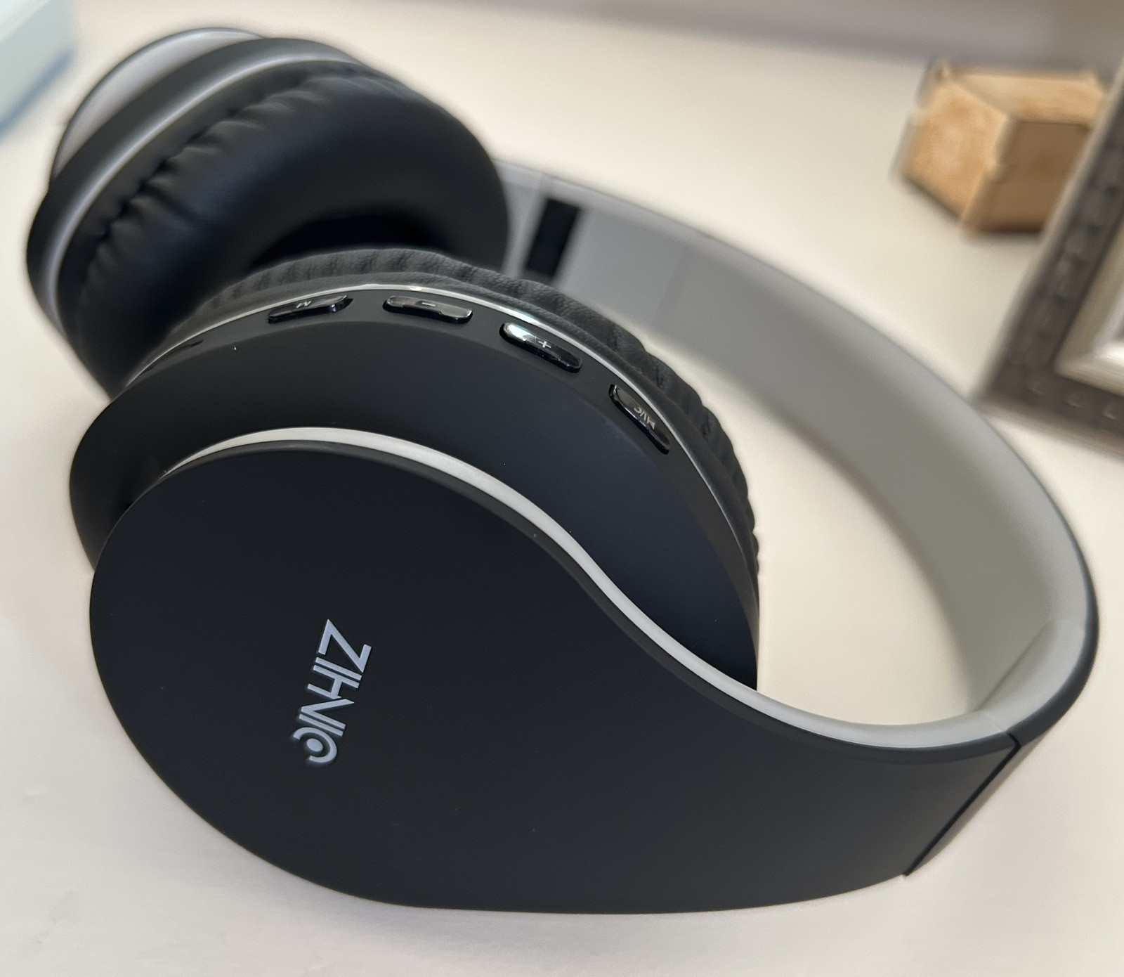 Zihnic WH-816 Black Gray Foldable Wireless Bluetooth Over The Ear Headphones