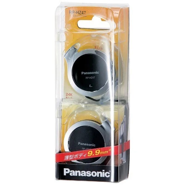 Panasonic Clip Earphone Headphone RP-HZ47 Silver Black Red White Blue w/5 Colors