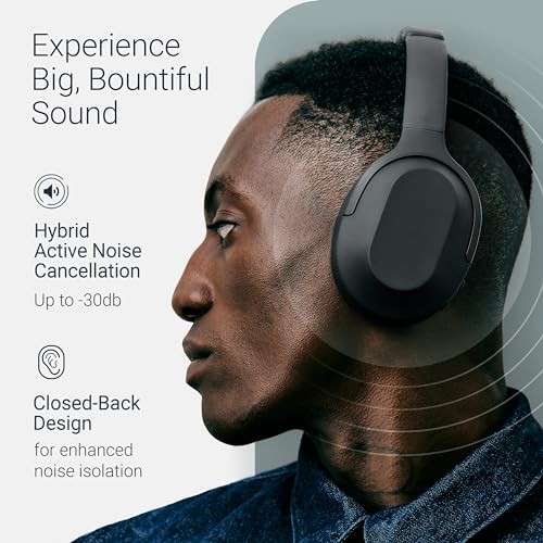 STATUS Core ANC Audio Wireless Headphones Bluetooth Cave Black STA-2001