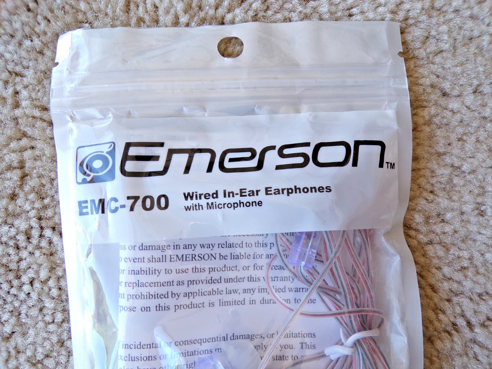 You get 5 Pair Earphones White Wired 3.5mm Jack Earbuds – Emerson EMC-700; @c9