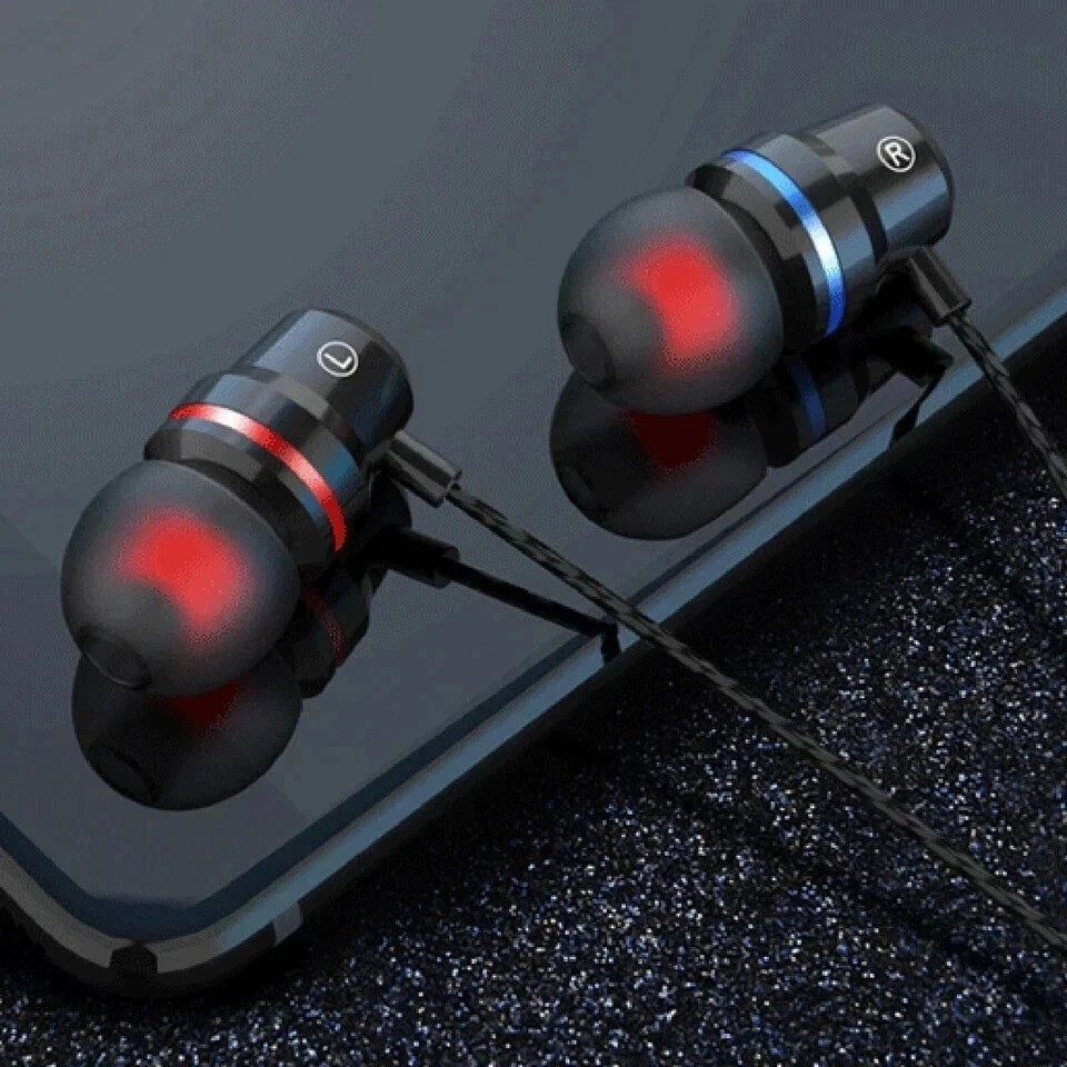 3.5mm HIFI Super Bass Headset In-Ear Earphone Stereo Earbuds Headphone Wired Mic