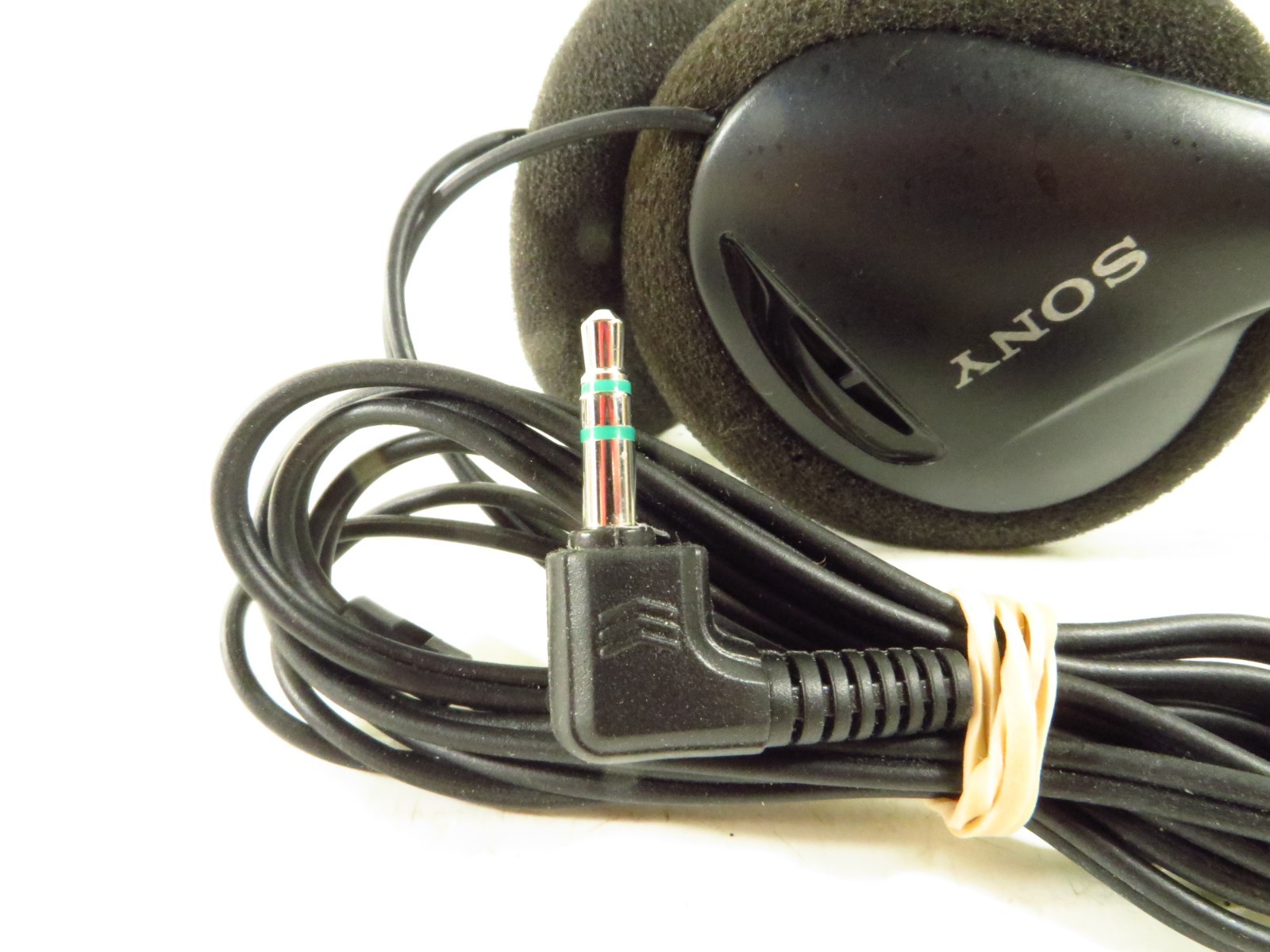 Sony MDR-023 Wired Headphones Black Adjustable, Tested Working