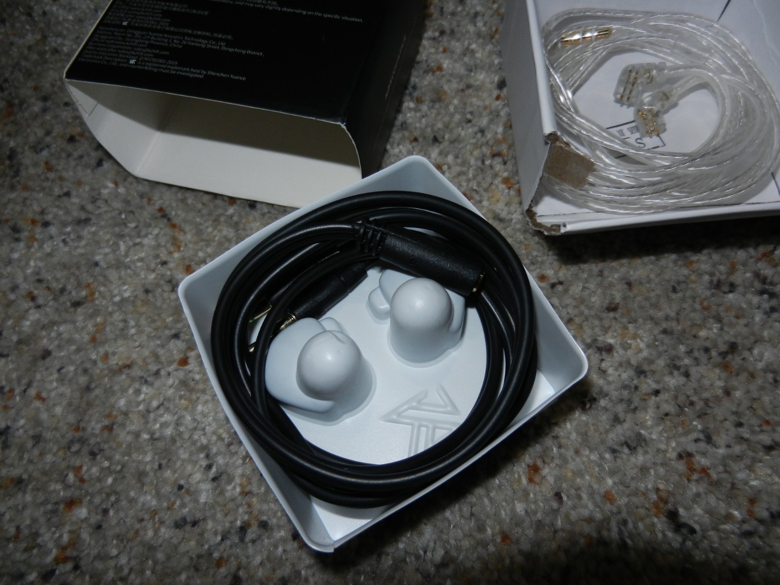 KZ Axas USB-C Gaming Earbuds IEM DSP Noise Isolating Earphones Black