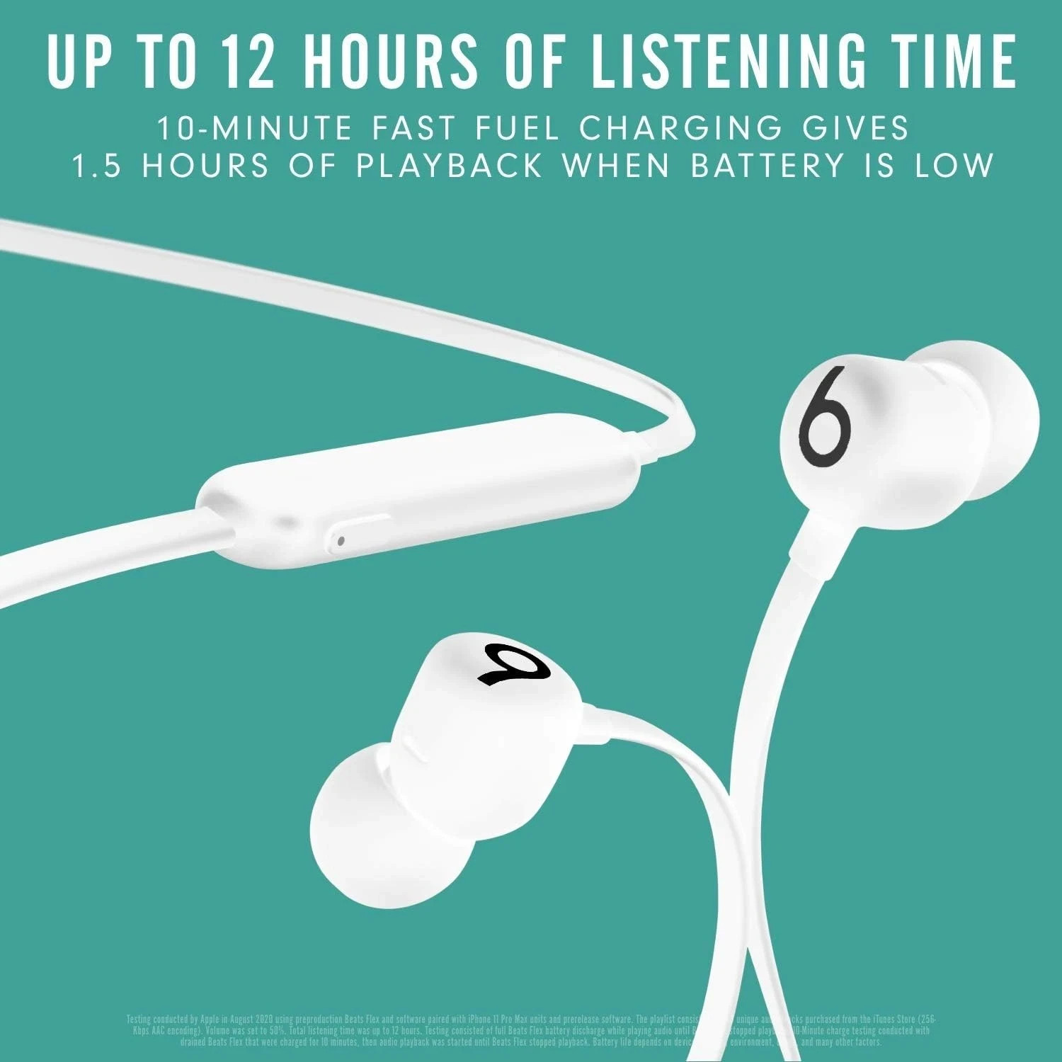 Beats Flex ‎MYME2LL/A Neckband Headphone Smoke Gray Wireless Built-in Microphone