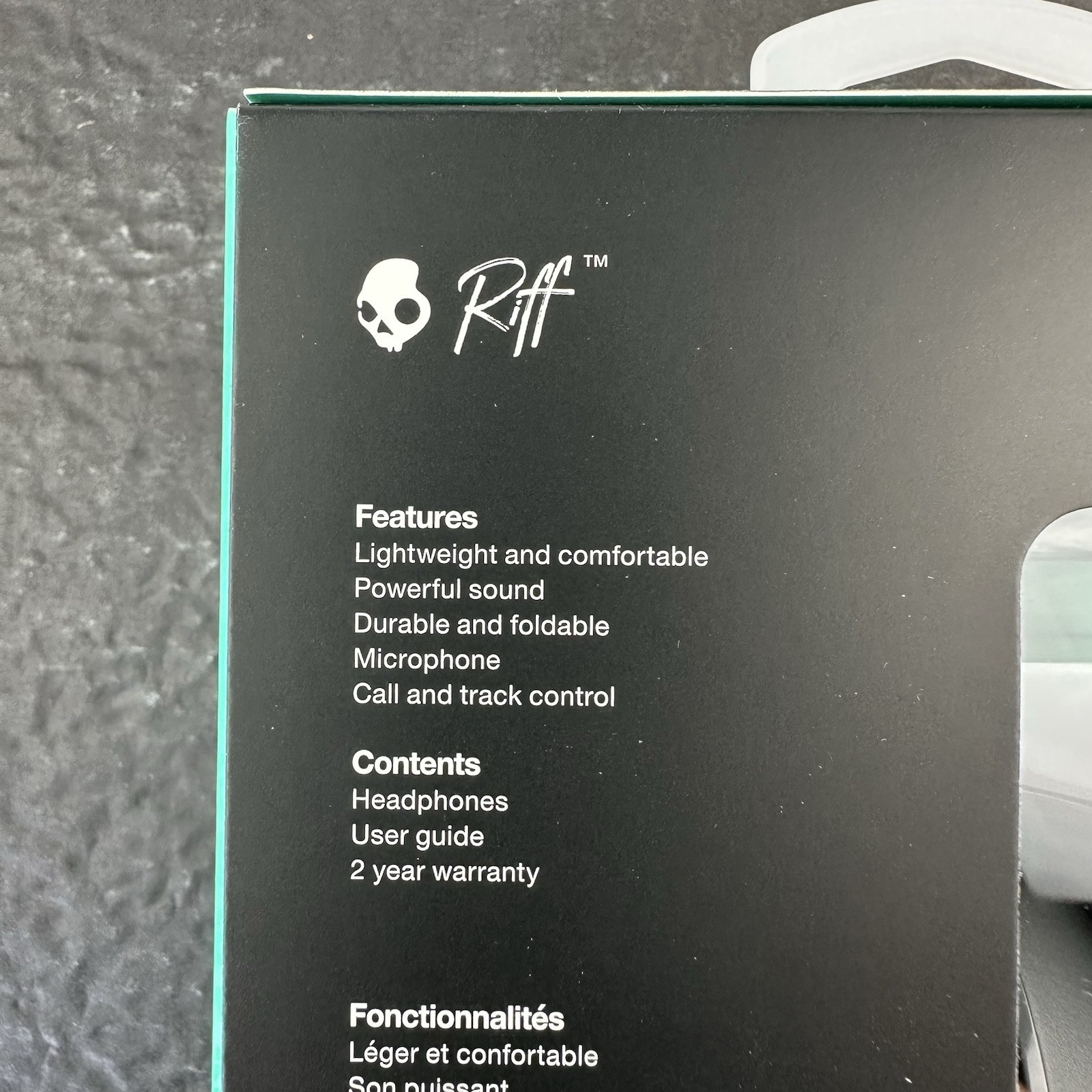 Skullcandy Riff On-Ear Headphones Wired Microphone S5PXY- Call and Track Control