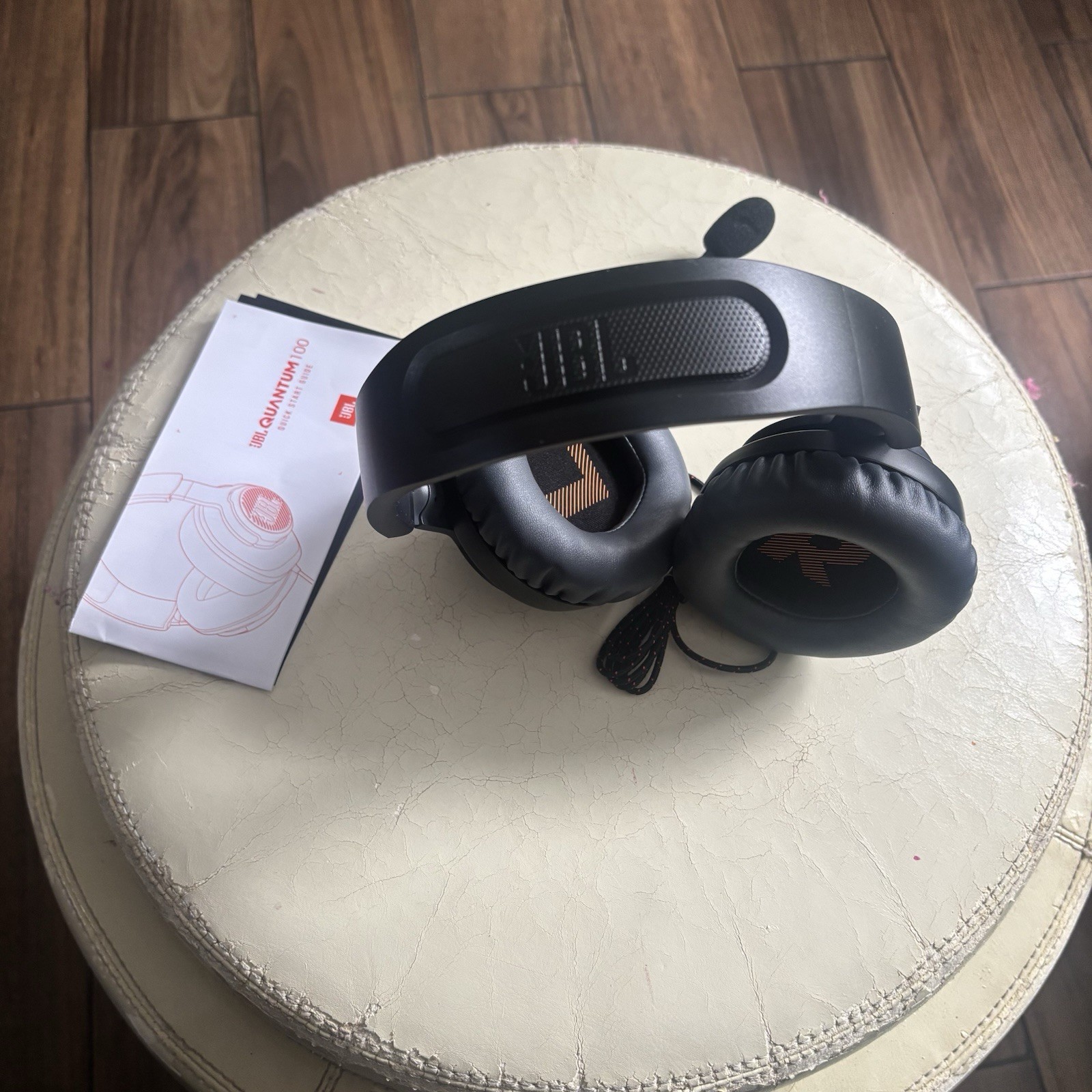 JBL Quantum 100 Wired Over Ear Gaming Headphones Black Large