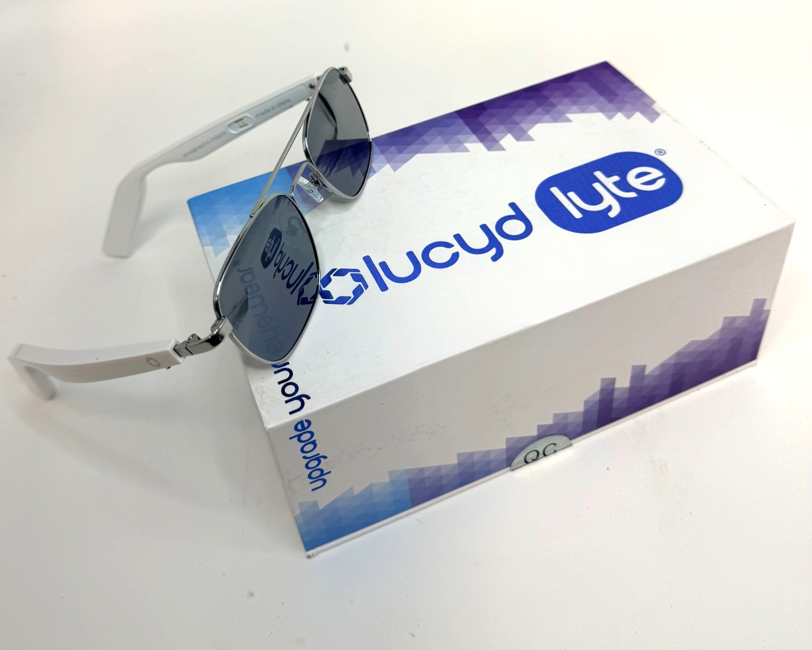 Lucyd Lyte Bluetooth Audio Sunglasses Speaker and Wireless Mic *NEW SEALED*