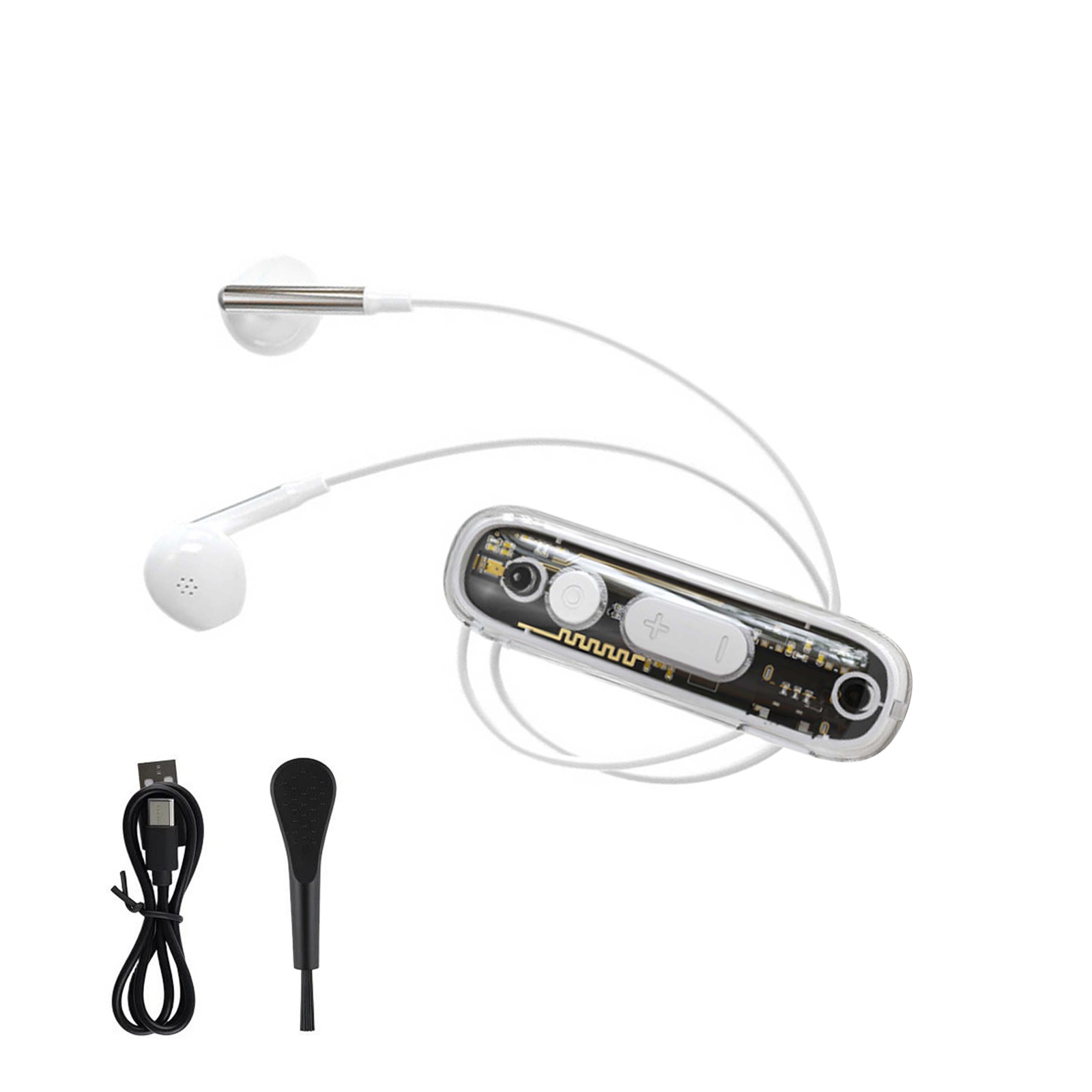 48dB Rechargeable Sound Amplifier Bluetooth Headset 8 Levels 20H Clip Elderly
