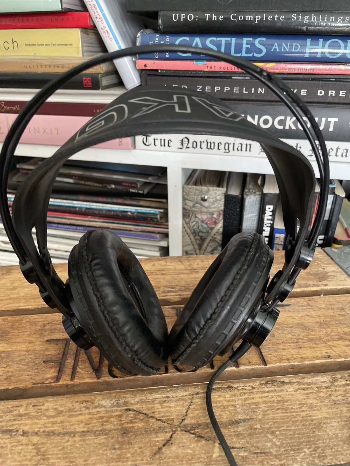 Vintage AKG K240 DF 600 Ohm Studio Monitor Headphones Austria Working SEE VIDEO!