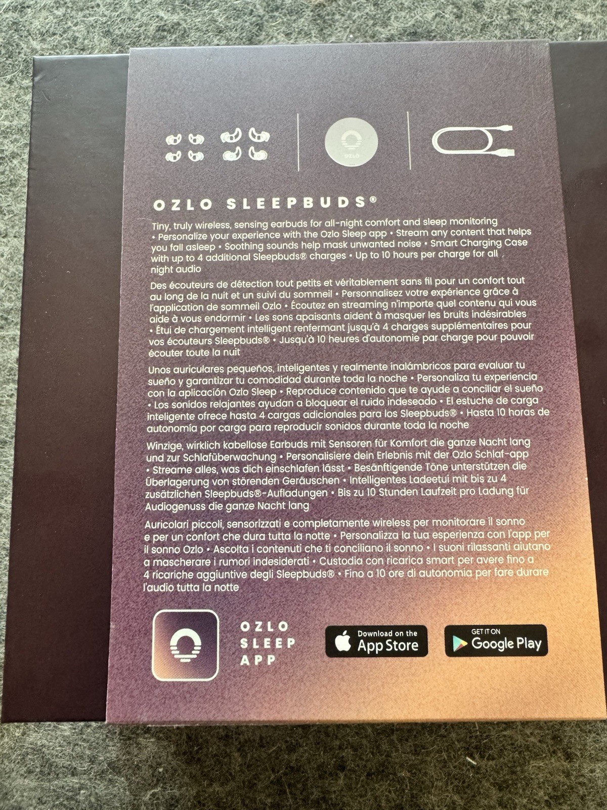 OZLO Sleepbuds Comfortable Side Sleeper Headphones NEW!