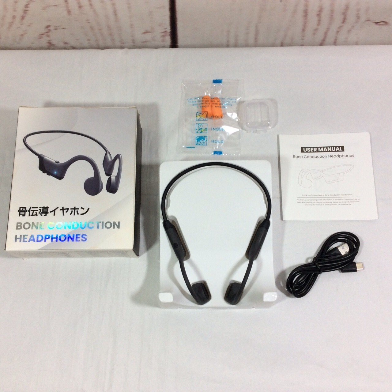 Bone Conduction Headphones Open-Ear Bluetooth Sports Waterproof Earbuds HS1
