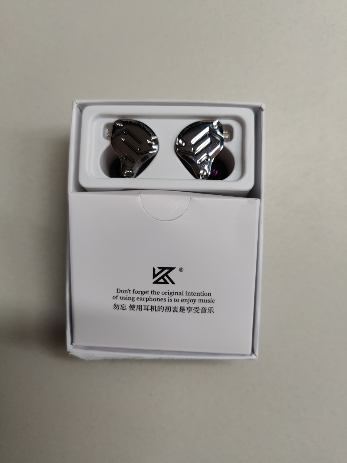 KZ ZS10 Pro, Linsoul 4BA+1DD 5 Driver in-Ear HiFi Earphones with Mic, Purple