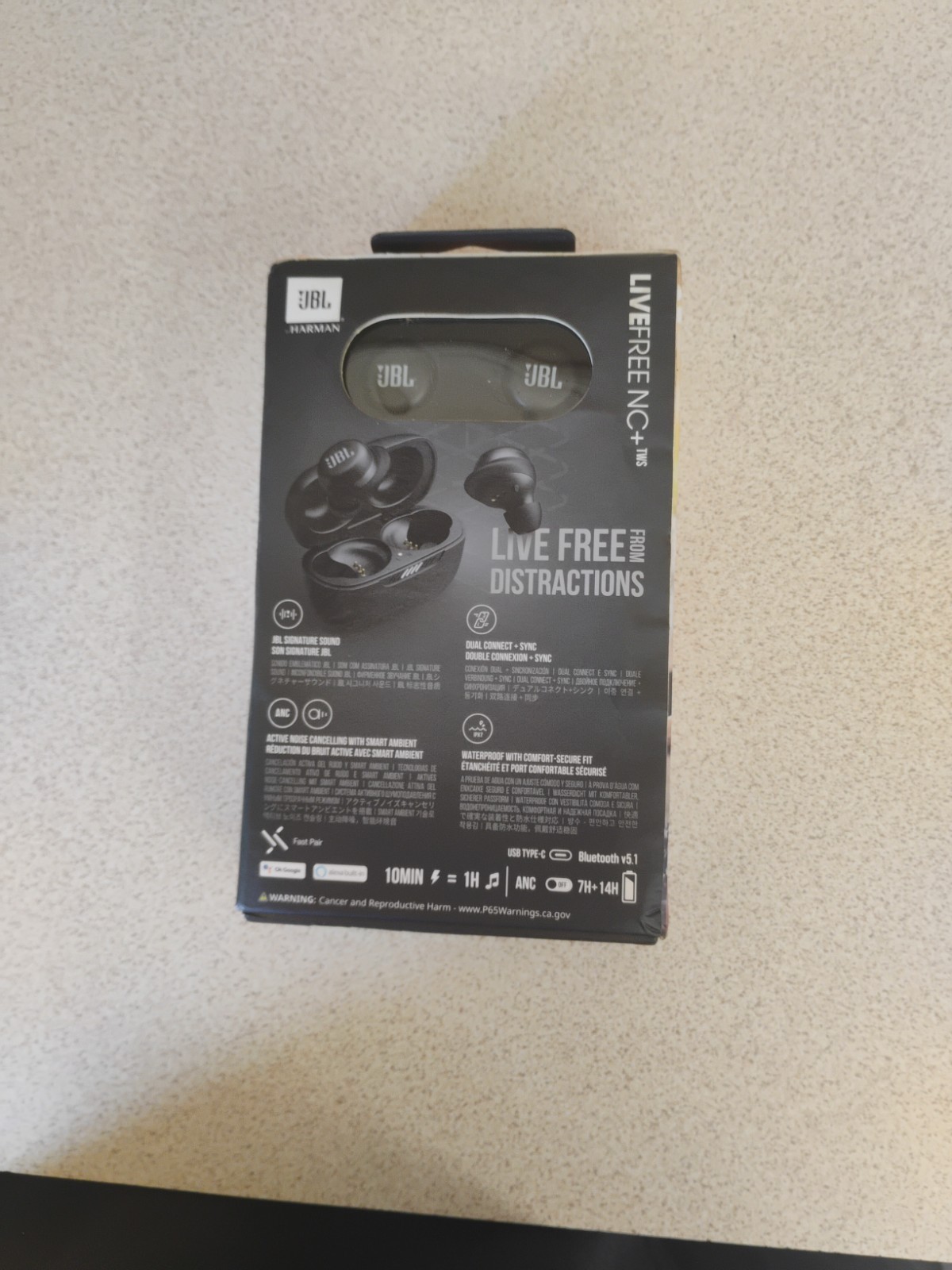 JBL Live Free NC+ TWS Active Noise Cancelling Earbuds WaterProof Alexa Google