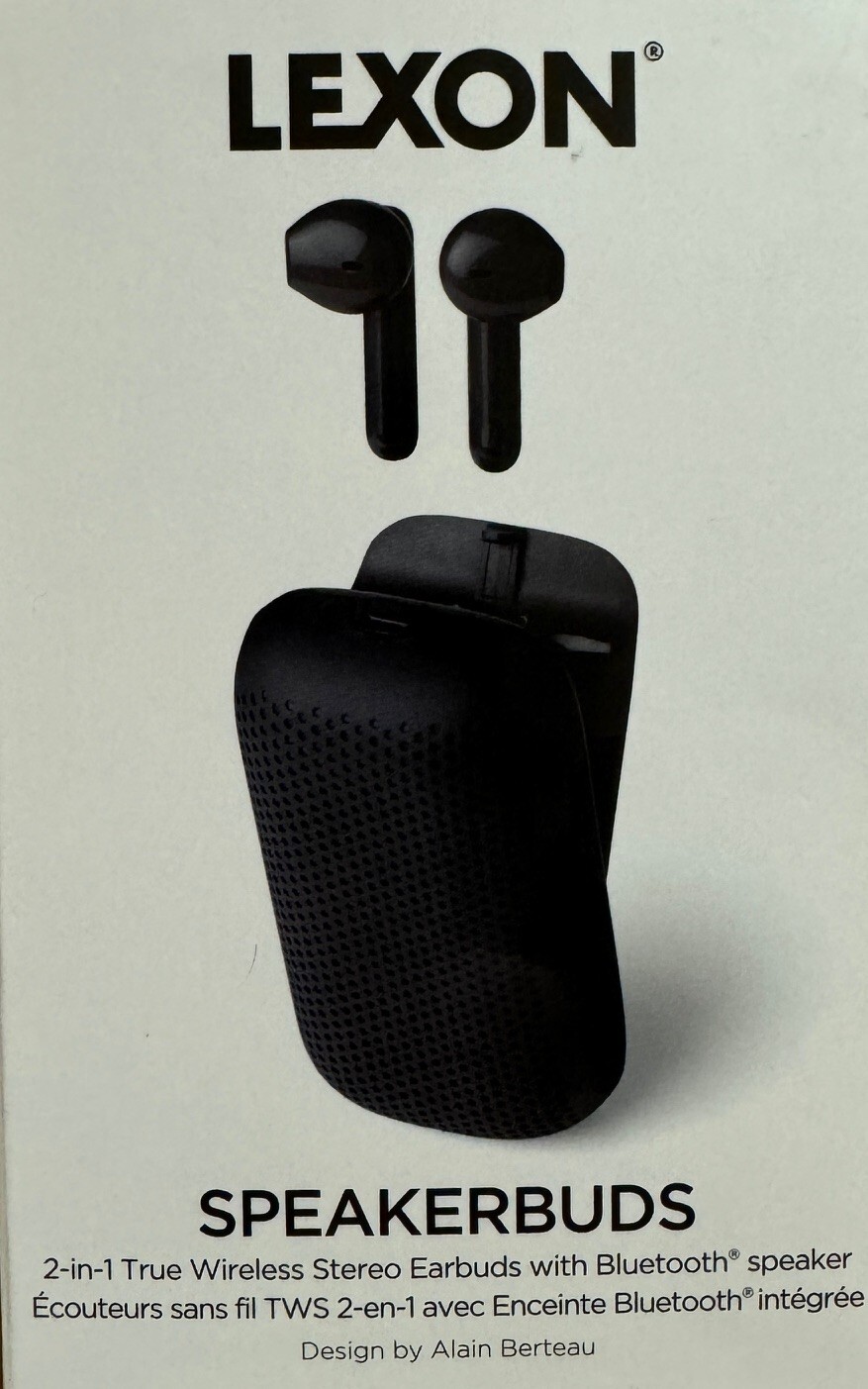 LEXON SPEAKERBUDS EARBUDS PORTABLE SPEAKER HEADPHONES COMBO 2 IN 1 BLUETOOTH