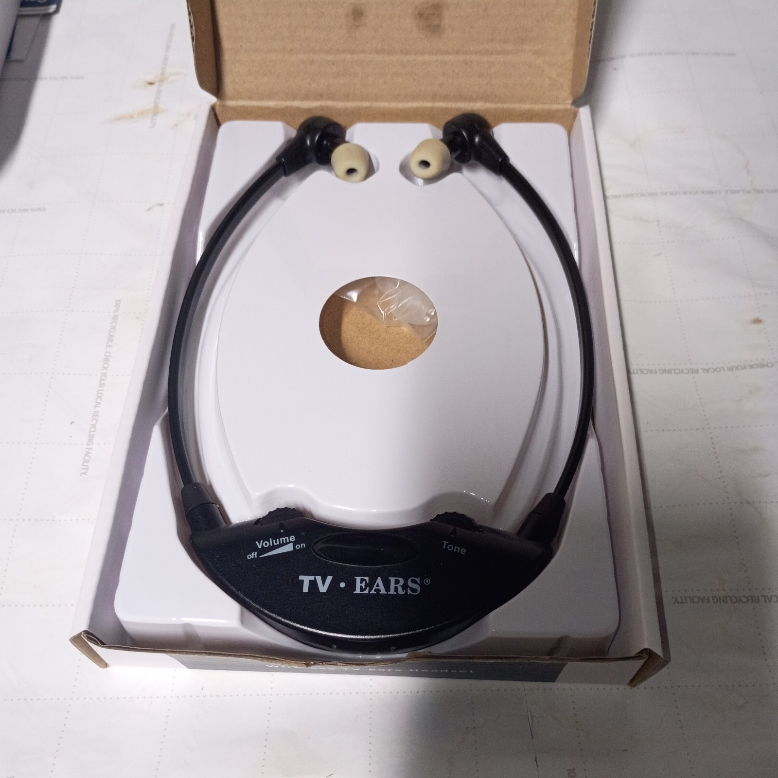 TV Ears Digital Wireless Voice Clarifying Headset- For PARTS ONLY Tested