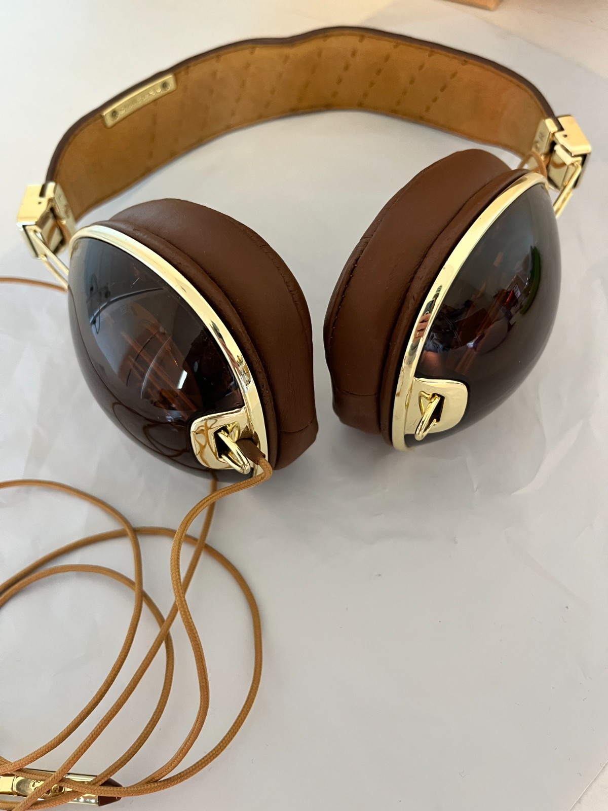 Skull Candy Supreme Sound x Roc Nation Aviator Headphones Brown / Gold Pre-Owned