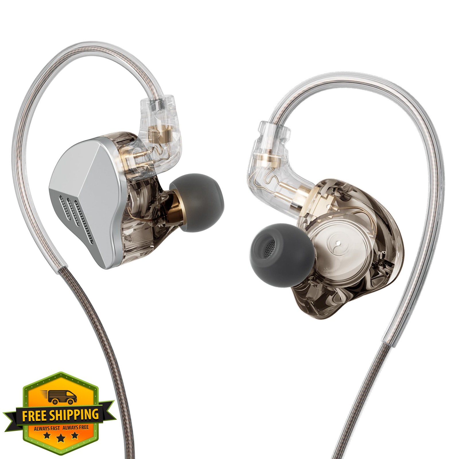 A20PRO IEM Earbuds 1BA+1DD Hybrid HiFi Wired Earphones