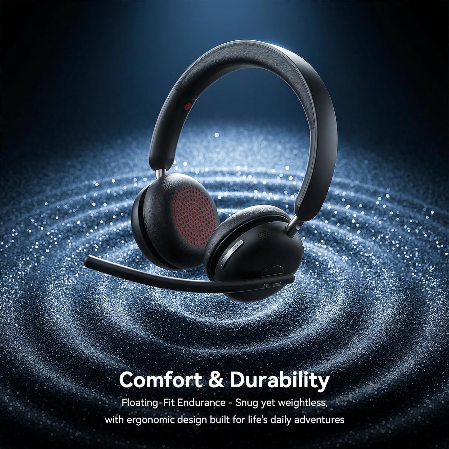 Waxop Wireless Headset Mic USB Dongle Bluetooth 5.3 AI Noise Cancel 65H