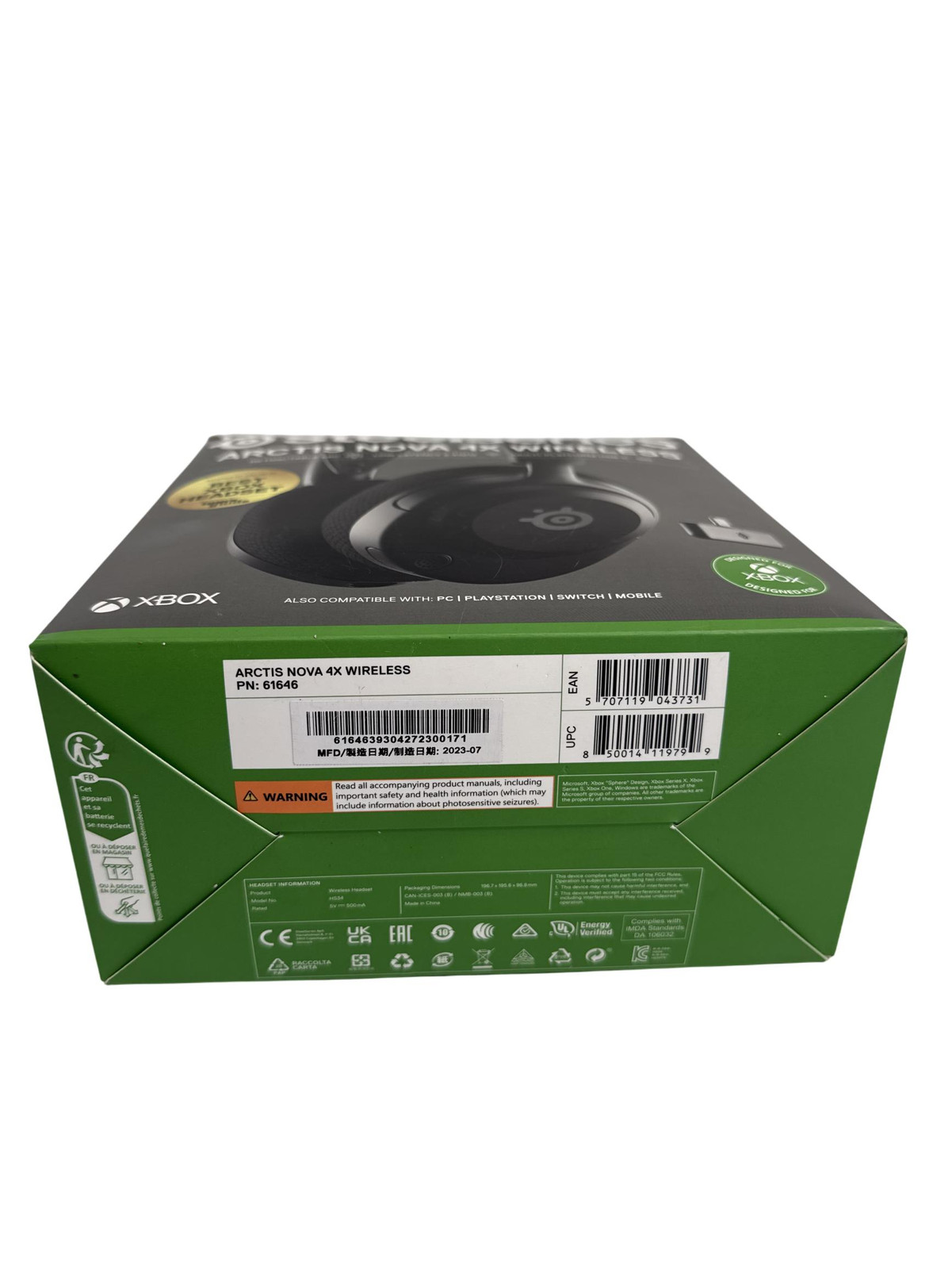 SteelSeries Arctis Nova 4X Wireless Gaming Headset with Retractable Mic, Low Lat