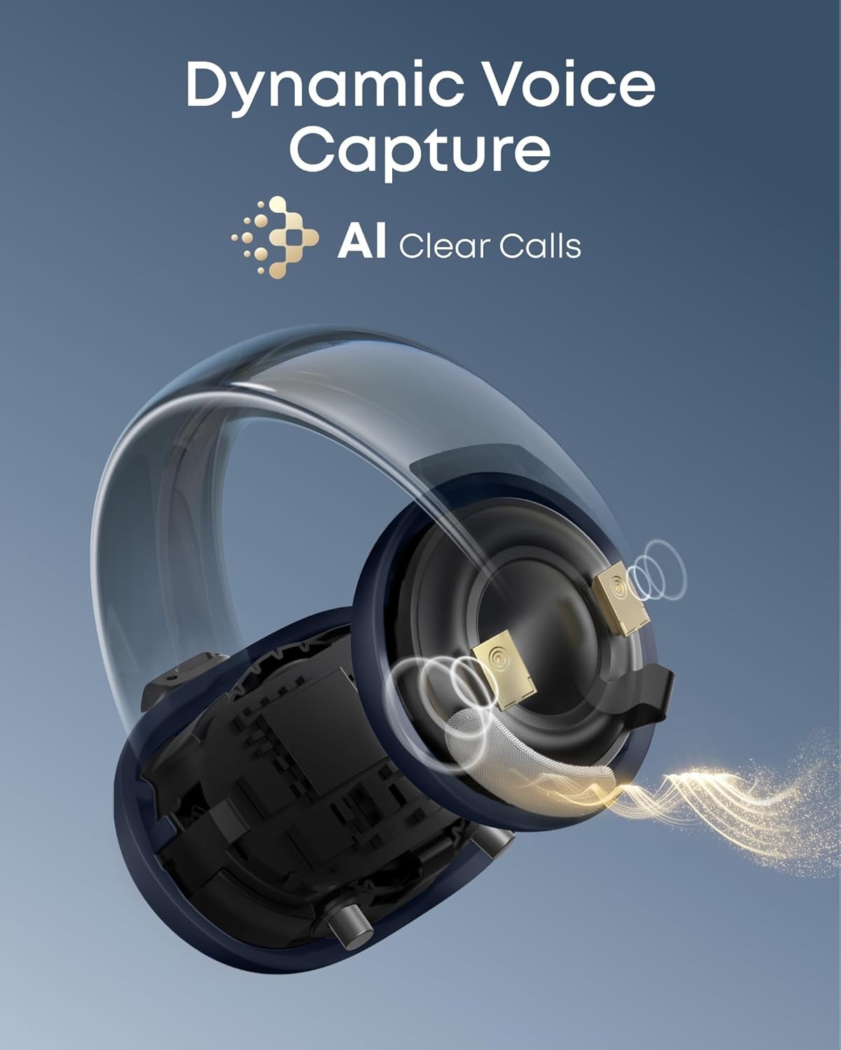 Soundcore AeroClip by Anker, Open-Ear Earbuds, Clip-On Headphones, Stable Fit