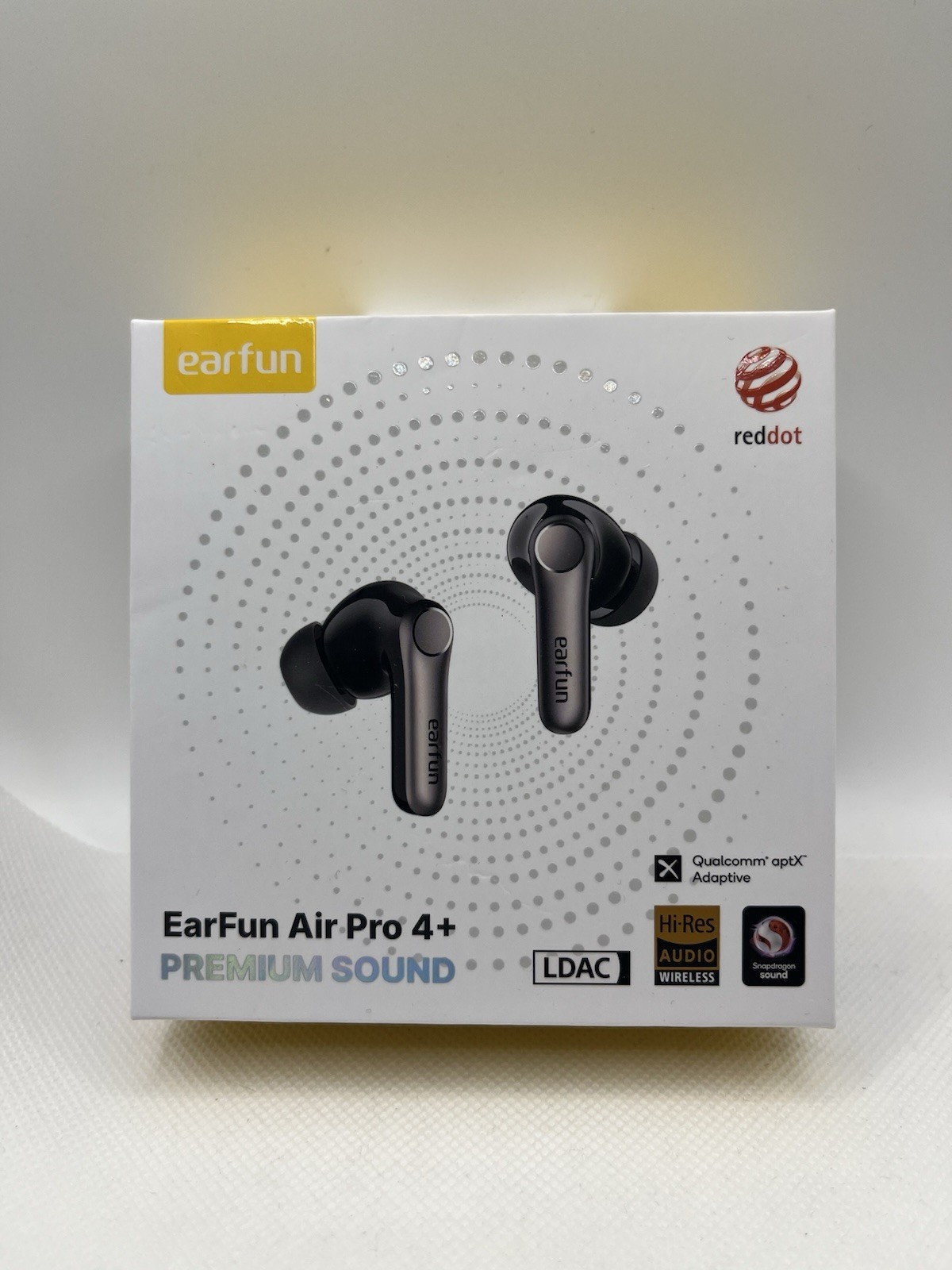 Earfun Air Pro 4+ Adaptive Noise Cancelling Wireless Earbuds LDAC BT6.0, Black