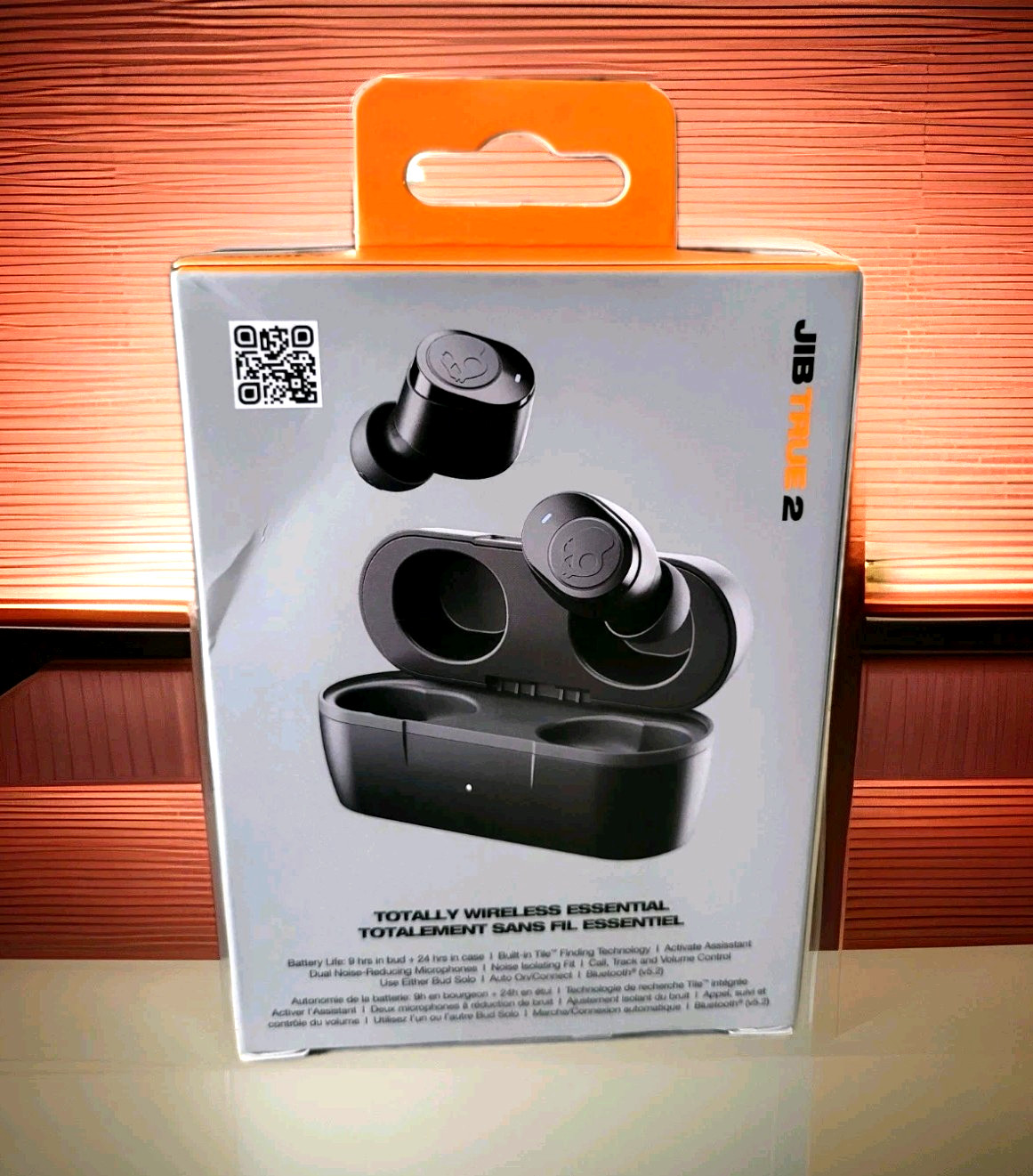 Skullcandy Jib True 2 Wireless In-Ear Headphones – True Black – S1JTW-P740 – NEW