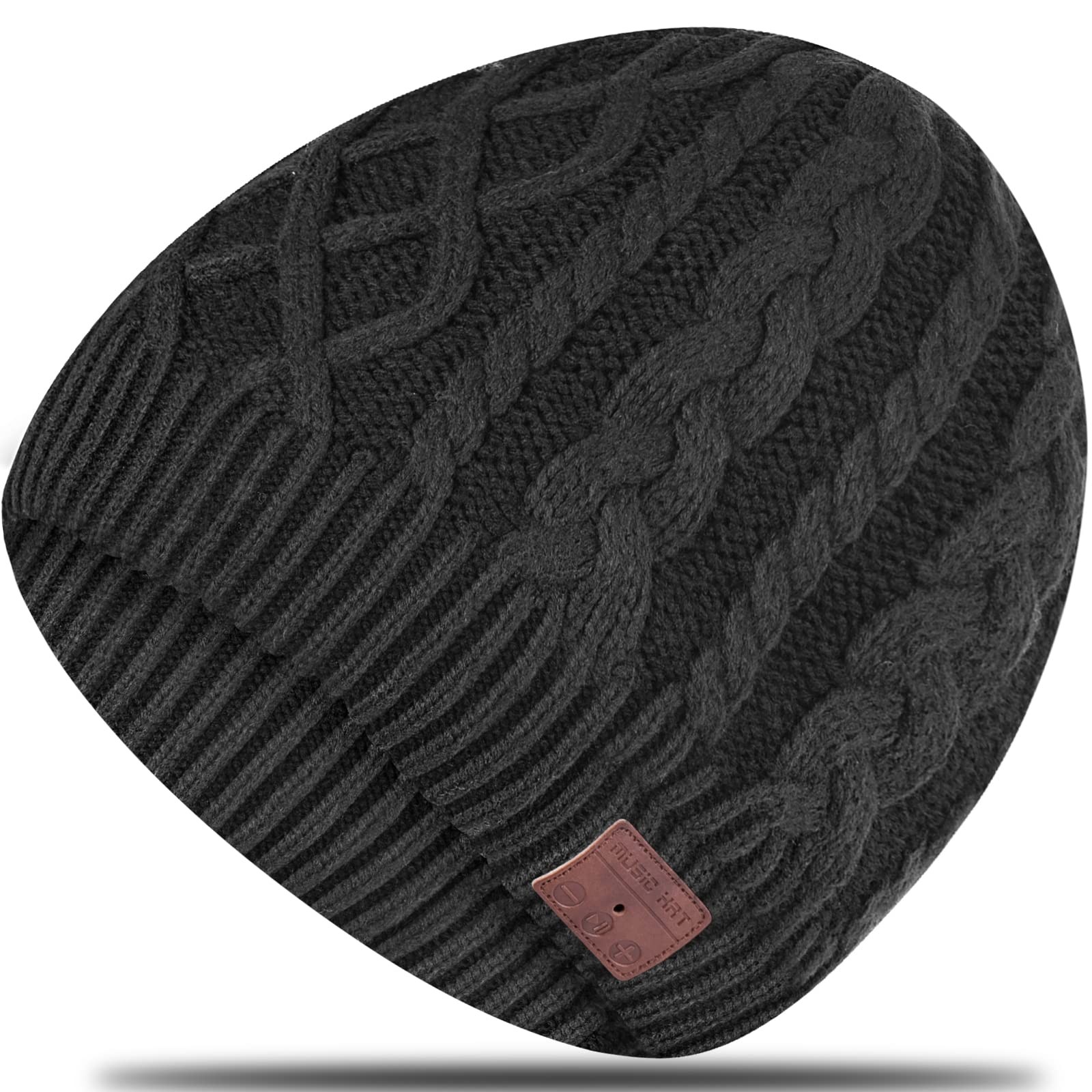 Wireless Music Hat Beanie for Men Women Wireless Headset Headphones Audio Boy…