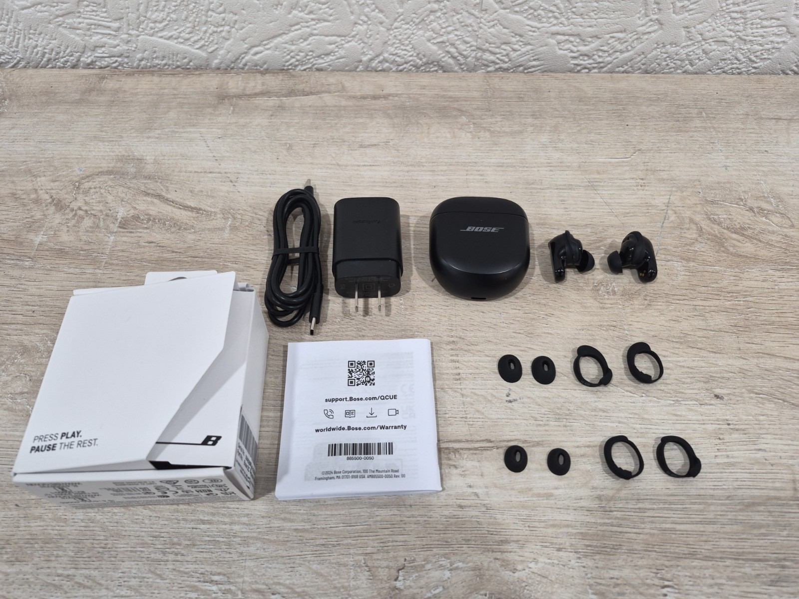 Bose QuietComfort Ultra Wireless Noise Cancelling Earbuds – Black