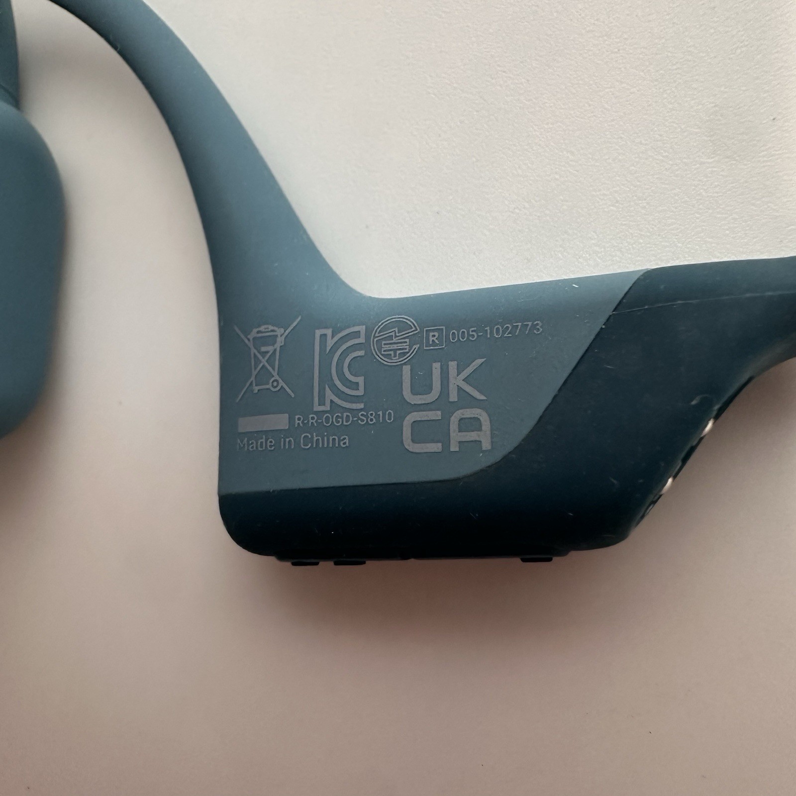 Shokz -OpenRun Pro Premium Bone Conduction Open-Ear Sport Headphones -Steel Blue