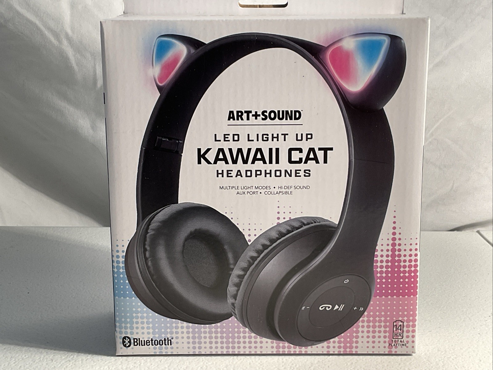 Art studio Led Light Up Kawaii Cat Headphones