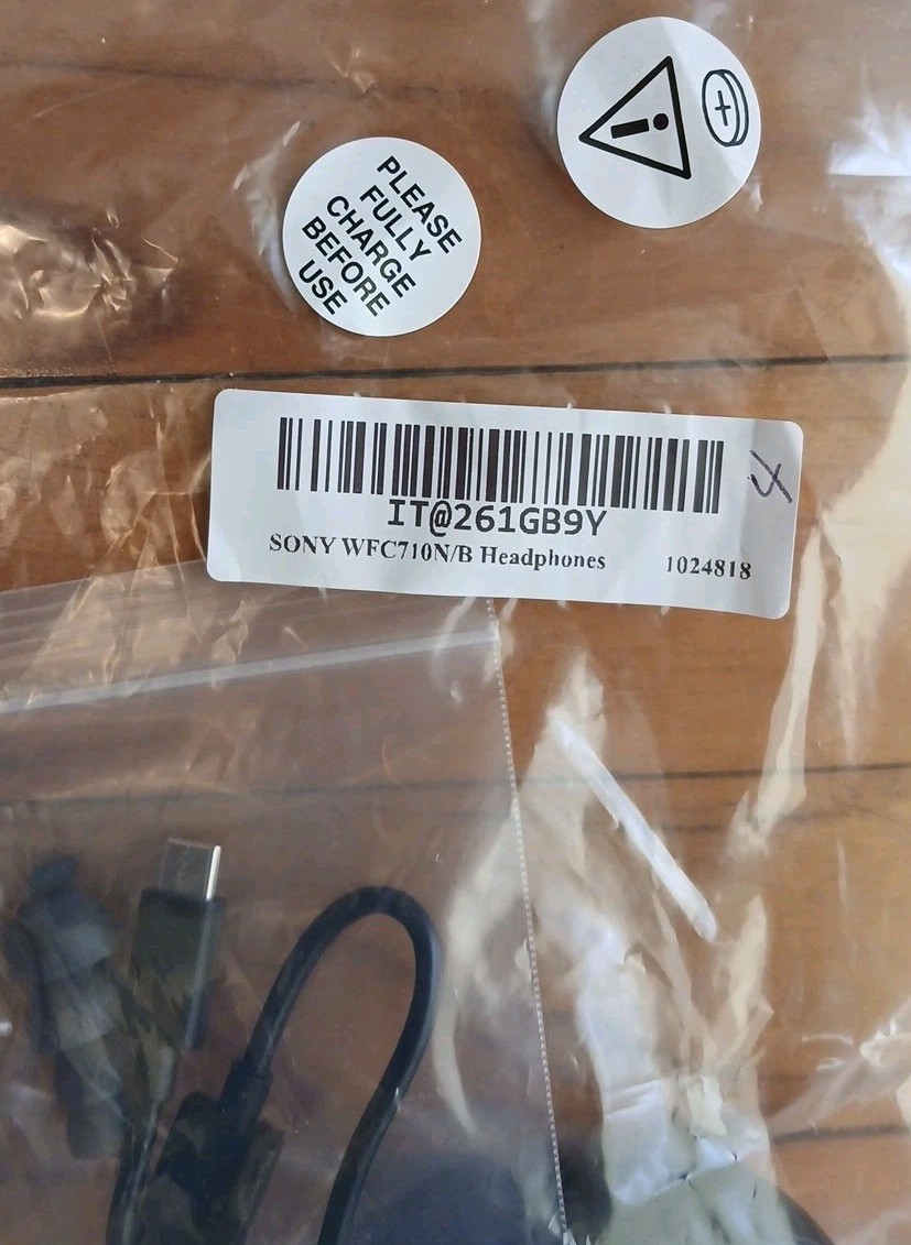 Sony WF-C710N/B Truly Wireless Noise-Canceling Earbuds Black [READ]
