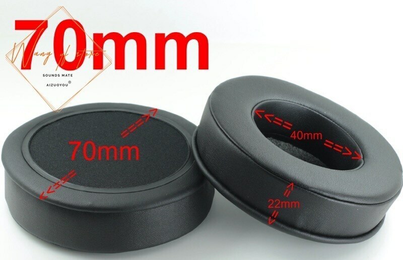Full Size Thick Memory Foam Over Ear Pads Headphone Replacement Cushions EarPads