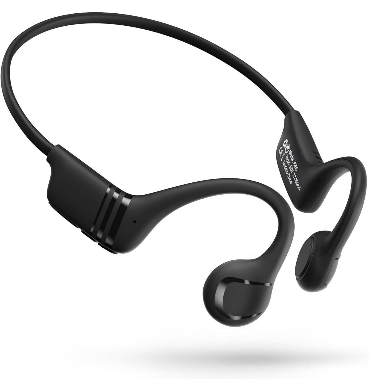Bone Conduction Bluetooth Headphones, IPX5 Waterproof, 12H Playtime, with Mic