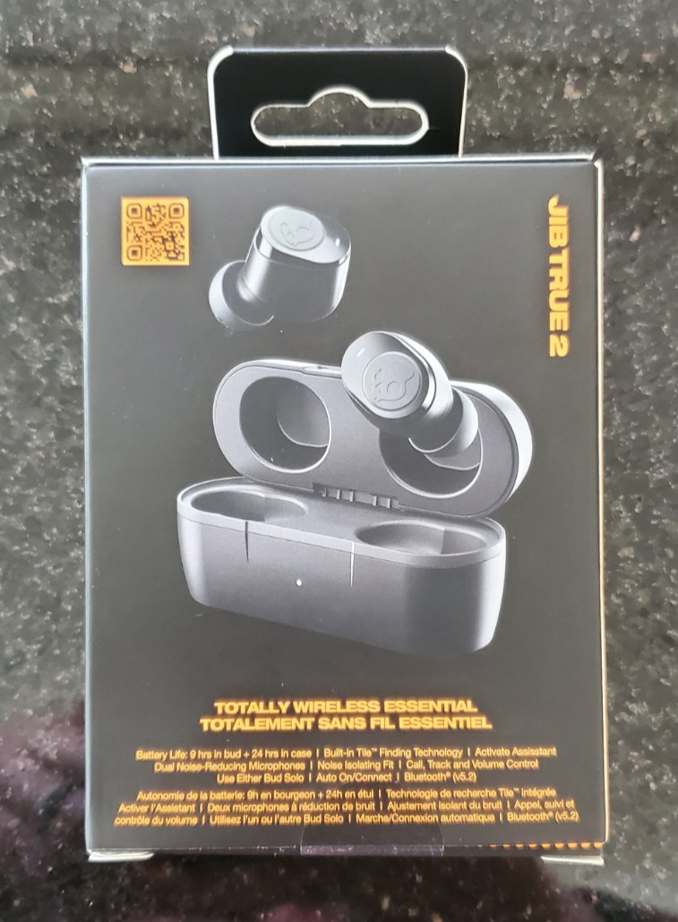 New Skullcandy Jib True 2 Wireless In-Ear Bluetooth Headphones Black S1JTW-P740