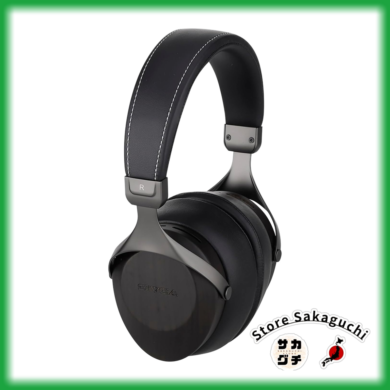 SIVGA SV021 Robin Black Closed Back Over Ear Headphones Wooden Housing Zebrawood