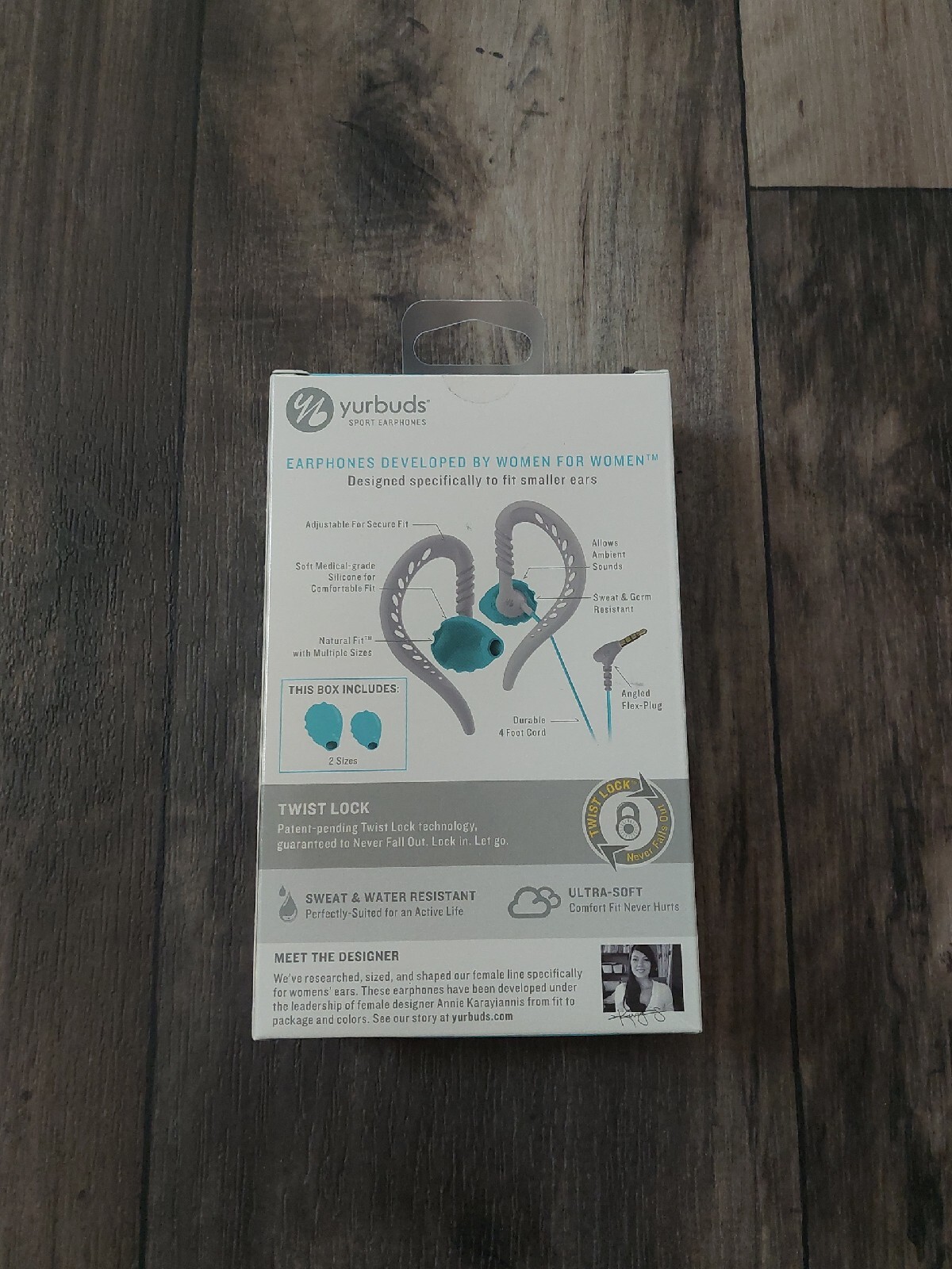 Yurbuds Focus Sport Women’s Headphones – Blue – Sealed Package NEW