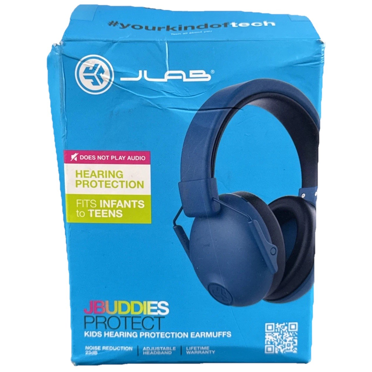 JLab JBuddies Protect Kids Ear Protection Noise Reduction Earmuffs Navy